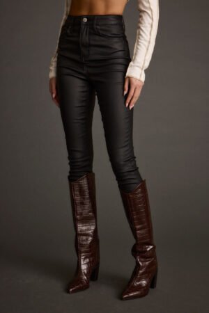 Nixon Black Coated Pants